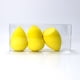 thumbnail image 1 of Xiao Hua Set de 3 esponjas de maquillaje, esponjas para difuminar maquillaje líquido y en crema, cobertura modulable, esponja para base natural, espuma sin látex, amarillo A41, 1 of 4