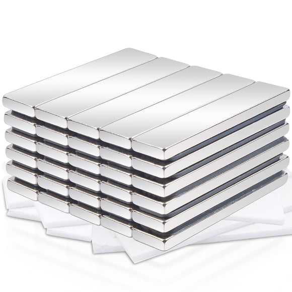 Imanes MAGXCENE rectangulares de neodimio 40x10x3 mm (30 unidades)