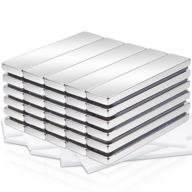Imanes MAGXCENE rectangulares de neodimio 40x10x3 mm (30 unidades)