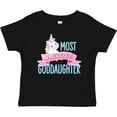 thumbnail image 3 of Inktastic Most Magical Goddaughter- cute unicorn Girls Baby T-Shirt, 3 of 5