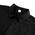 thumbnail image 5 of REZUOFI Mens Linen Short Sleeve Lapel T Shirt Solid Pocket Breathable Casual Loose for Summer Sports Daily, 5 of 8