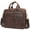 8368Coffee, variant on Classic men's genuine leather 15.6in briefcase, business laptop bag, can be worn over the shoulder or across the body, large capacity, easy to clean.