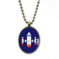 thumbnail image 1 of Space Ship Rocket Take Off Universe Pixel Necklace Vintage Chain Bead Pendant Jewelry Collection, 1 of 3