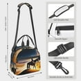 thumbnail image 2 of Uemuo Azure Sky Western Desert Cowboy Printed Lunch Bag Lunch Box Reusable Insulated Lunch Tote Bag, Leakproof Thermal Cooler Sack Food Handbags Case High Capacity, 2 of 5