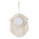 thumbnail image 5 of Espejo colgante de pared de macramé, espejo decorativo colgante, decoración, regalo de cumpleaños, de pared bohemio para entradas, oficinas,, 5 of 9