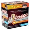 Bounce Pet Hair and Lint Guard Mega Dryer Sheets, Fresh Scent, 120 Ct