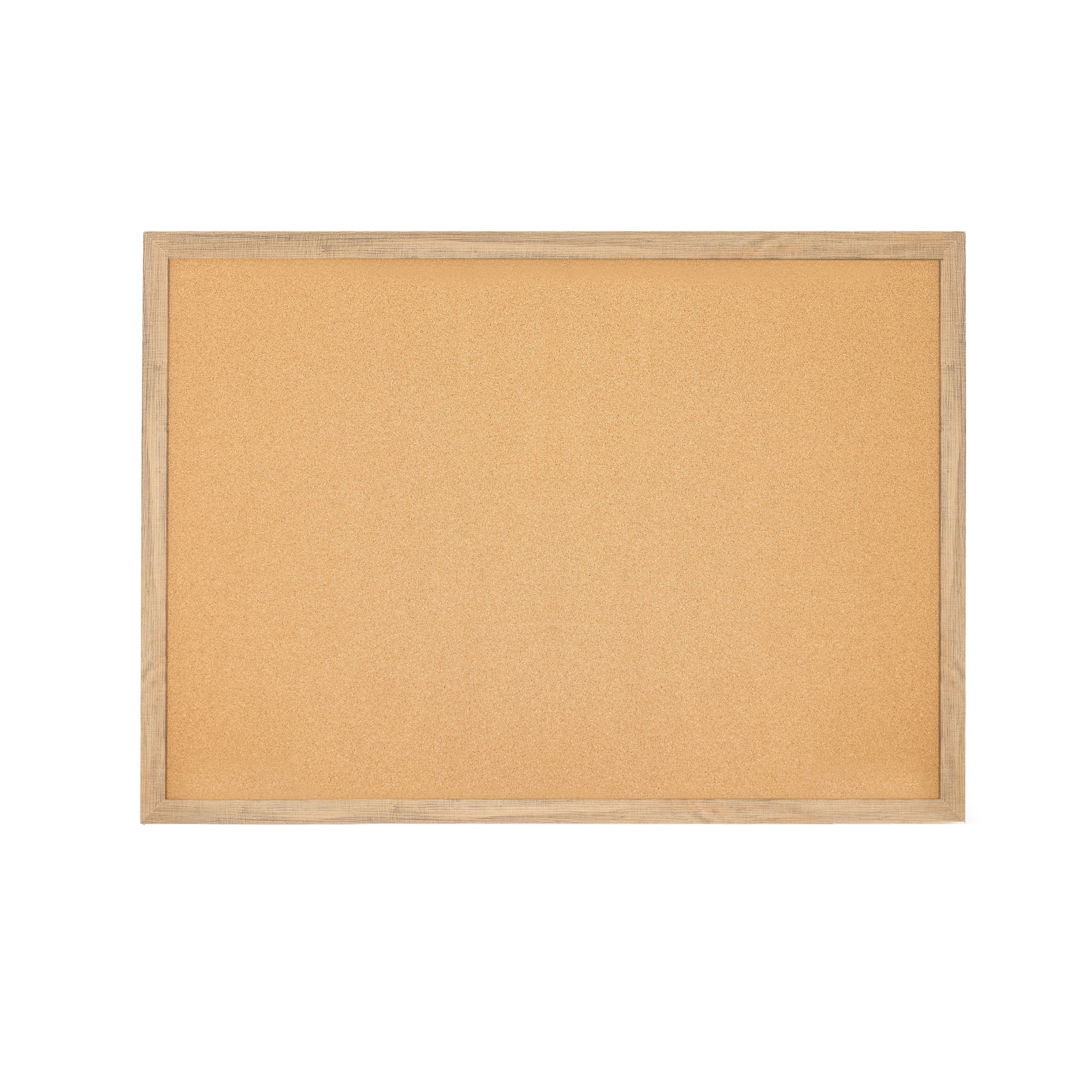Sunnydaze Wall-Mounted Cork Board, 47.25" x 35.5", with Push Pins