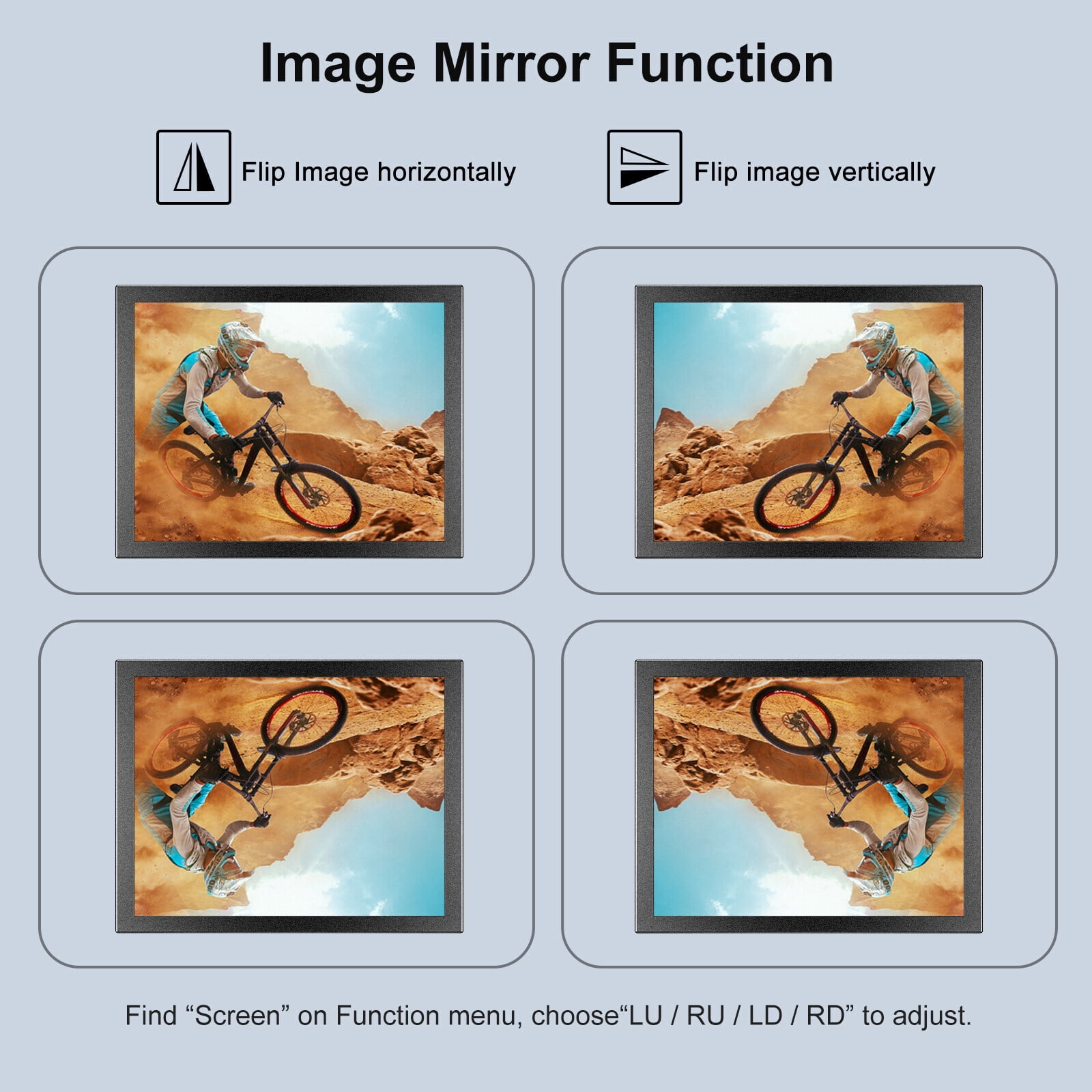 Eyoyo 8in Small Mini Monitor TFT LCD Screen 1024x768 Display with HDMI/VGA/AV Video Input for CCTV PC Gaming