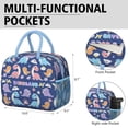 thumbnail image 6 of Womens DarkBlue Cartoon Dinosaurs Rainbow Volcanoes Pattern Lunch Box for Work,Insulated Lunch Bag for Women,Loncheras Para Mujer,Leakproof Adult Lunch Bag for Work,Beach,Travel,Picnic,Camping, 6 of 7