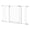 29.5-44.1" White, variant on Baby Gate with Pet Door, 29.5-44.1" Metal Pet Door for Stairs & Doorways,Pressure Mounted,No Tools Needed, Black
