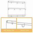 thumbnail image 3 of 2Pcs Metal Wall Mounted Mug Holder Coffee Cup Organizer Rack With 16 Mug Hooks, 3 of 6