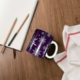 thumbnail image 4 of Disketp Snowflake Gradient Purple Large Coffee Mug with Handle Tea Cup Novelty Coffee Cup for Men Women Office Work, 4 of 6