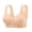 Beige, variant on EliteGoogv Front Closure Bras For Women Wireless Bras For Women Full Coverage Bras For Women Seamless Stylish Pattern Womens Bras Comfort Fit Everyday Bras For Women Yellow 2XL