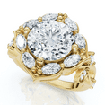 thumbnail image 4 of Pompeii Certified 2.50 - 6.40Ct Diamond Vine Engagement Ring 14k Gold Lab Grown, 4 of 6
