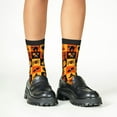 thumbnail image 4 of Kdxio Halloween Print Children's Socks for Daily Wear and Sports Use Colorblock Mid-Calf Design Breathable Material, 4 of 5