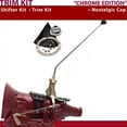thumbnail image 1 of American Shifter  TH400 Shifter Kit 16 in. Trim Kit Chrome Dual Shift Cap Black Boot Ringed Knob for CF5AA, 1 of 1