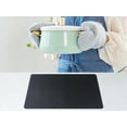 thumbnail image 5 of REGALWOVEN 6 Pack Faux Leather Placemats for Kitchen Dining Table Decor Washable Heat Resistant Table Placemats Wipeable Table Mat Black 17*12in, 5 of 7