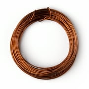 Cousin DIY Coated Copper Wire, Brown Finish, 20 Ga, 24 ft Roll