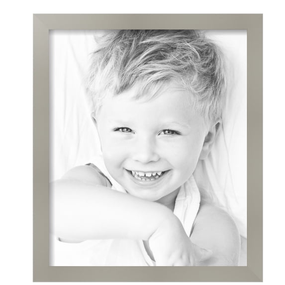 ArtToFrames 16" x 19" Malabar Picture Frame, 16x19 inch Gray MDF Poster Frame (WOM-5364), Pack