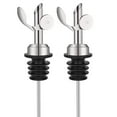 thumbnail image 5 of Huayishang Bottle Opener, Kitchen Essentials Clearance Sale 2 Pcs Weighted Stainless Steel Bottle Pourers Self Closing Olive Oil Dispenser Spout Auto Feature Liquor Pour Spouts For, 5 of 9