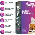 thumbnail image 3 of Lartique Acrylic Paint Set, 24 Color Paint Set with Canvases, Paint Brushes, and Paint Palette, 3 of 7