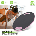 thumbnail image 2 of Magshion Wobble Balance Board for Standing Desk, Exercise Balance Trainer with 360° Rotation and Handle, Physical Therapy and Core Training, Gray, 2 of 10
