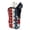 American Flag, variant on FUIALDOLG Cat Print Double Eyeglass Case with 2 Compartments Portable Double Eyeglass Cases for Women Men Fashion Zipper Sunglasses Pouch for Men Women Travel