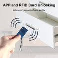 thumbnail image 3 of Hidden Smart Cabinet Lock Safe RFID Drawer Lock Keyless NFC Cupboard Security Lock Drawer Locker Battery Operated Invisible Cabinet Lock for Furniture Drawer, 3 of 8
