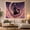 Jeweled Cat, variant on Kitten in Crescent Pink Clouds Dreamy Anime for Teen Girls, Cat Lover Wall Art Birthday Gift Tapestry Wall Hanging for Dorm, Bedroom