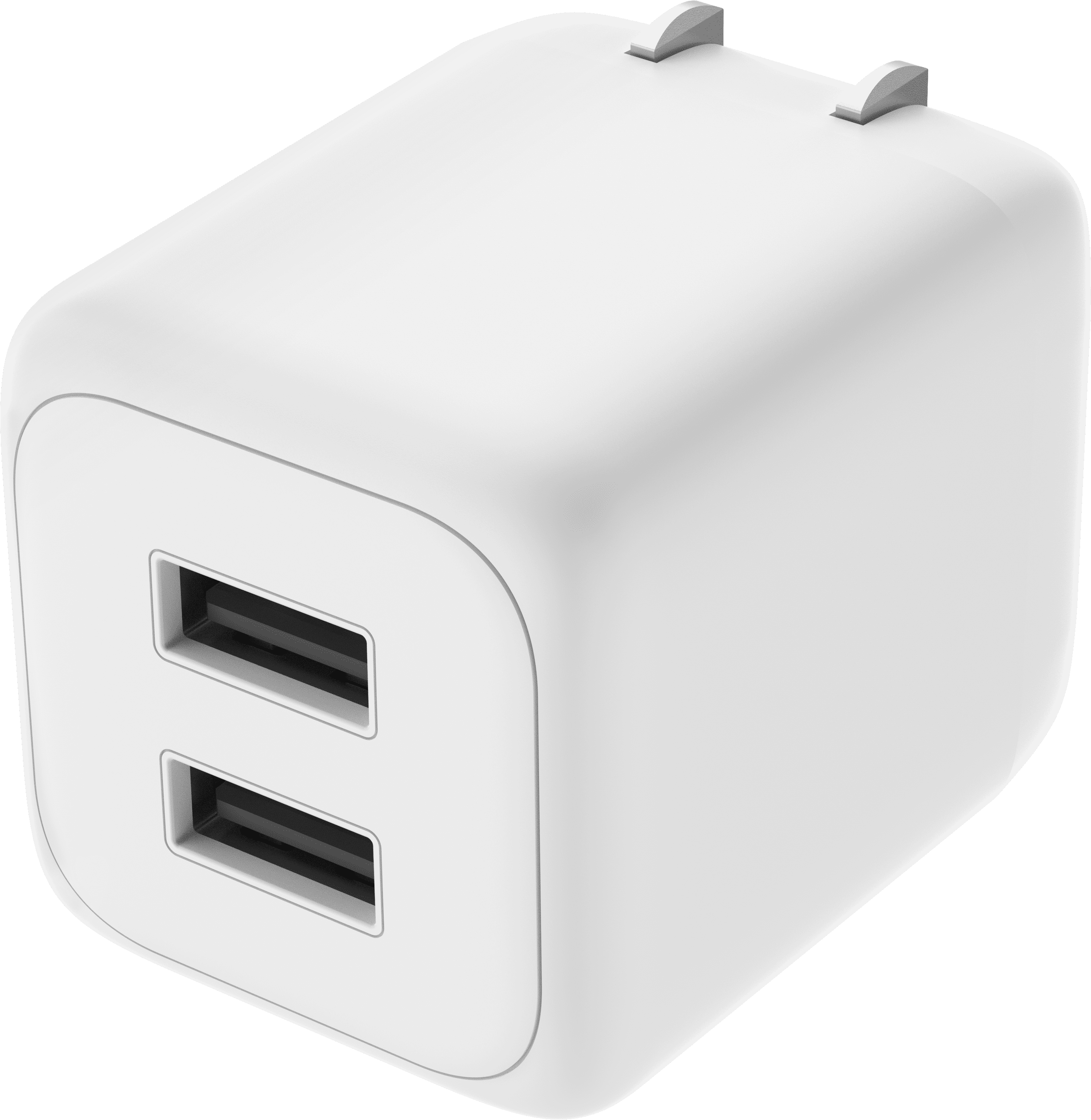 (5 pack) ONN. 24W WALL CHARGER WITH C-A CABLE WHT