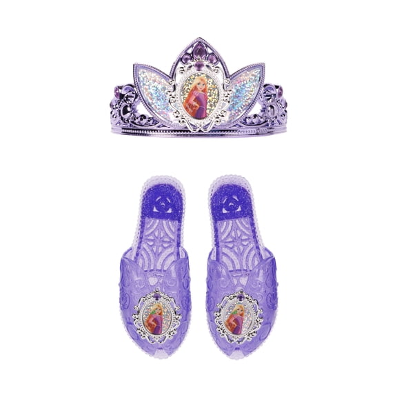 Disney's Tangled Rapunzel Dressup Accessory Set Includes Child Sized Tiara & Play Shoes