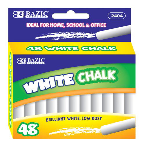 White 48 Per Box BAZIC Chalk 