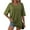 Green, variant on Fancyglim Womens Plus Size Oversized Shirts Long Sleeve V Neck Blouse Casual Loose Tunic Tops Pullover Khaki 4XL