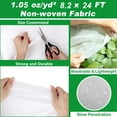 thumbnail image 5 of Antifreeze Floating Row Cover 8.2'×24' Non-woven Fabric Plant Cover Greenhouse Frost Protection, 5 of 12
