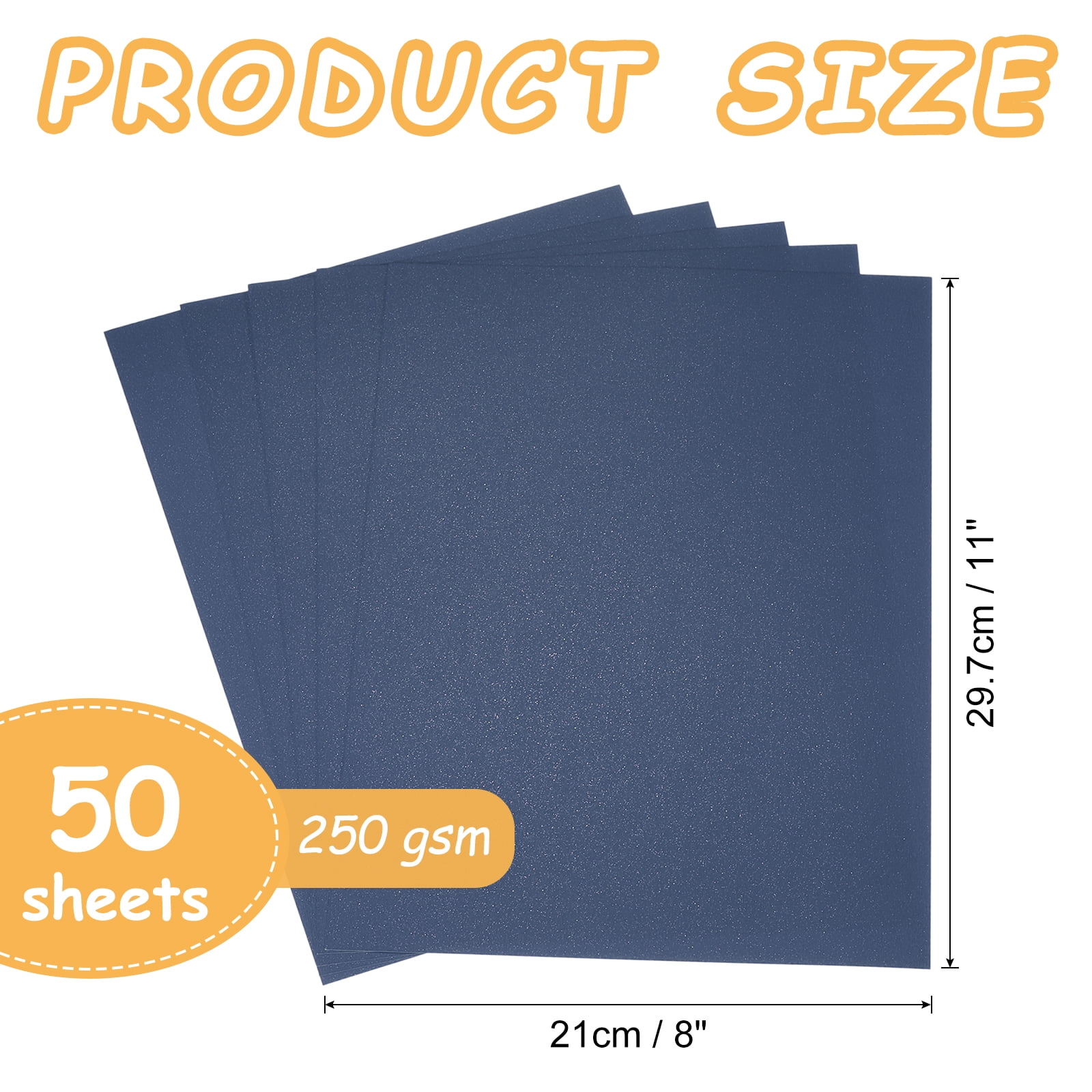 Uxcell Shimmer Cardstock Paper, Shimmer Paper Sheets, Metallic Cardstock Paper for Art Supplies, Paper Crafting, DIY Craft Gem Blue