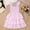 Pink, variant on RTKFRFLM Toddler Girls Casual Dresses Summer Baby Sweet Floral Print Dress With Smocked Bodice Princess Party Dress Girl Beach Sundress Dresses,Size 2-3 Years