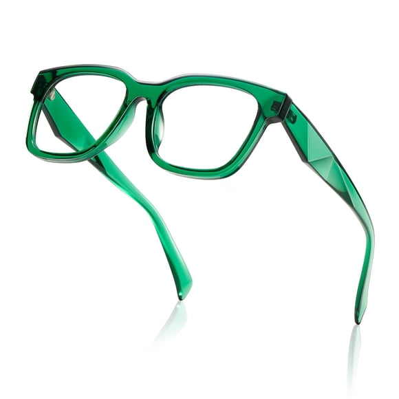 Gafas para bloquear la luz azul, kimorno, montura cuadrada, color verde