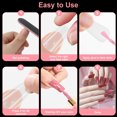 thumbnail image 3 of Dsseng 900pcs Full Cover French Nail Tips  Soft Gel Nail Tips  3 Styles Acrylic Fake Nails, 3 of 5