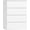 White, variant on White Dresser, 4 Drawer Dresser Small Chest of Drawers 23.6L x 15.7W x 31.5H in, Modern White Storage Cabinet with 4 Drawers for Home Office
