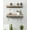 Grey, variant on Rustic Luxe Tiered Wall Mounted Wine Rack and Stemware Holder Set