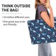 thumbnail image 2 of Balery Sea Sharks Bolsa Tote Estilo Estético con Cremalleras, Bolsa de Hombro, Bolsa de Compras Grande y Plegable, 2 of 8