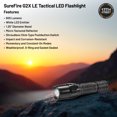 thumbnail image 4 of SureFire G2XLE-BK LED 400 Lumen Flashlight, Black, Batteries/Tester/Cases Bundle, 4 of 6