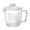 B 16oz/500ml, variant on Glass Measuring Cup with Lid, Graduated Beaker Mug with Handle, Borosilicate Glass V-Shaped Spout Microwave Safe Scales Milk Cup for Cooking Baking (8oz/250ml)