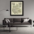 thumbnail image 3 of Grassl 20x22 Black Modern Wood Framed Wall Art Titled - Frankfurt Wiesbaden Germany - Grassl 1851, 3 of 6