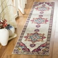 thumbnail image 3 of SAFAVIEH Merlot Rosamund Floral Area Rug, Cream/Multi, 6'7" x 6'7" Round, 3 of 10