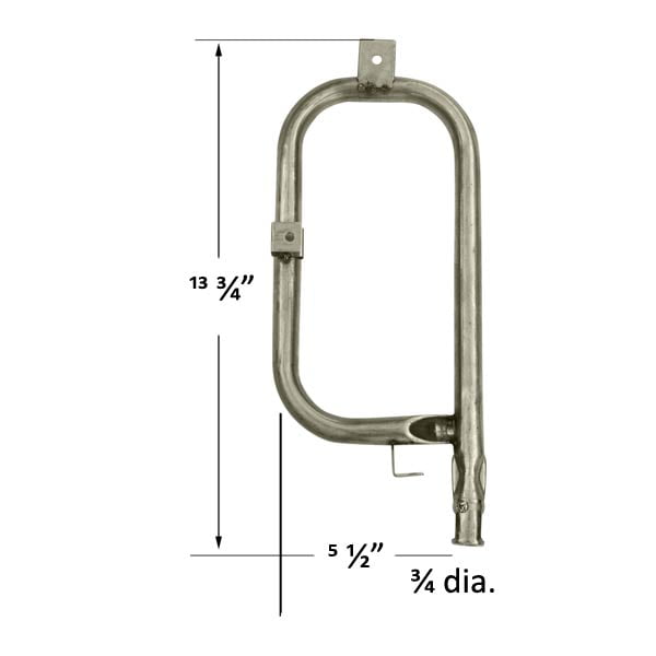 Replacement STAINLESS STEEL BURNER For UNIFLAME GBC820W, GBC820W-C, GBC820WC-C, GBC9129M, GBC920W1 Gas Model