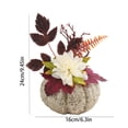 thumbnail image 4 of Halloween Sale Clearance!Fall Decorations for Home, Artificial Glitter Pumpkin Artificial Dahlias Autumning Leaves Ornament Autumning Thanksgiving Season Decoration, 4 of 10