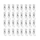thumbnail image 1 of Clips Pinzas De Acero Inoxidable Multifuncional 40 Pzs, 1 of 5