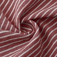 thumbnail image 6 of Siminsem Womens Bermuda Shorts Striped Cotton Blend Knee Length Five Point Pants Summer Vacation Casual High Waisted Elastic Breathable Lounge Travel, Brick Red, S, 6 of 6