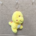 thumbnail image 1 of LLavero de muñeca de peluche de dinosaurio para niña y mujer, colgante de mochila, llavero encantador de dibujos animados, llavero de coche de felpa lindo, regalo, 1 unidad, 1 of 5